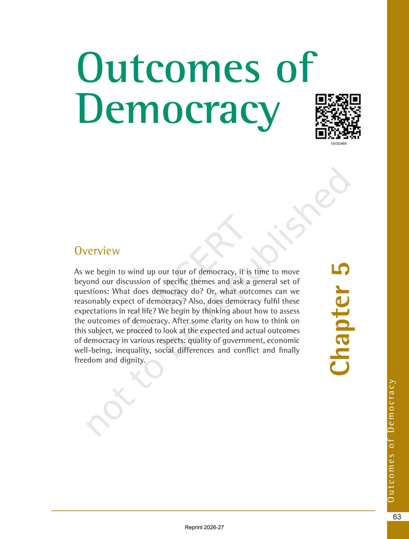 Democratic Politics NCERT 10th - Chapter 5 page 1