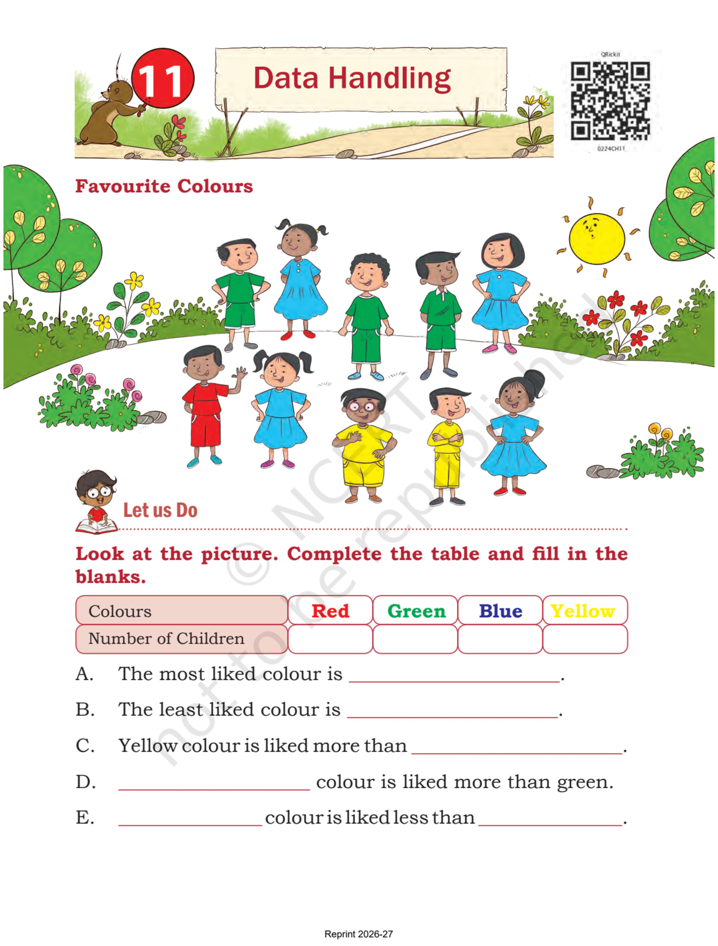 Joyful-Mathematics NCERT 2nd - Chapter 11 page 1
