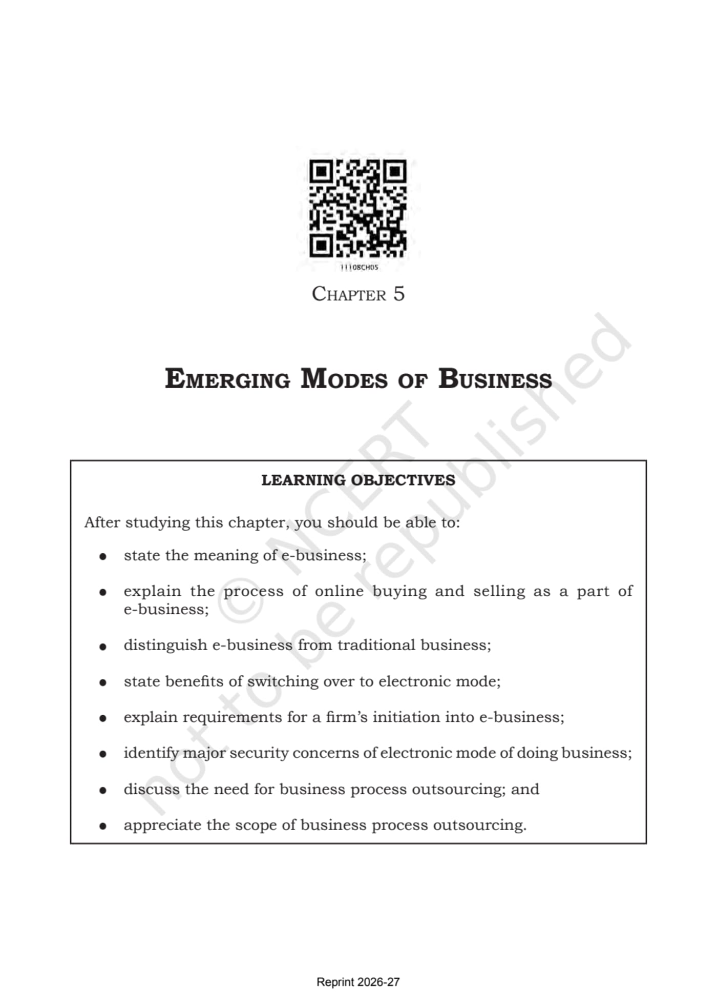 Business Studies NCERT 11th - Chapter 5 page 1