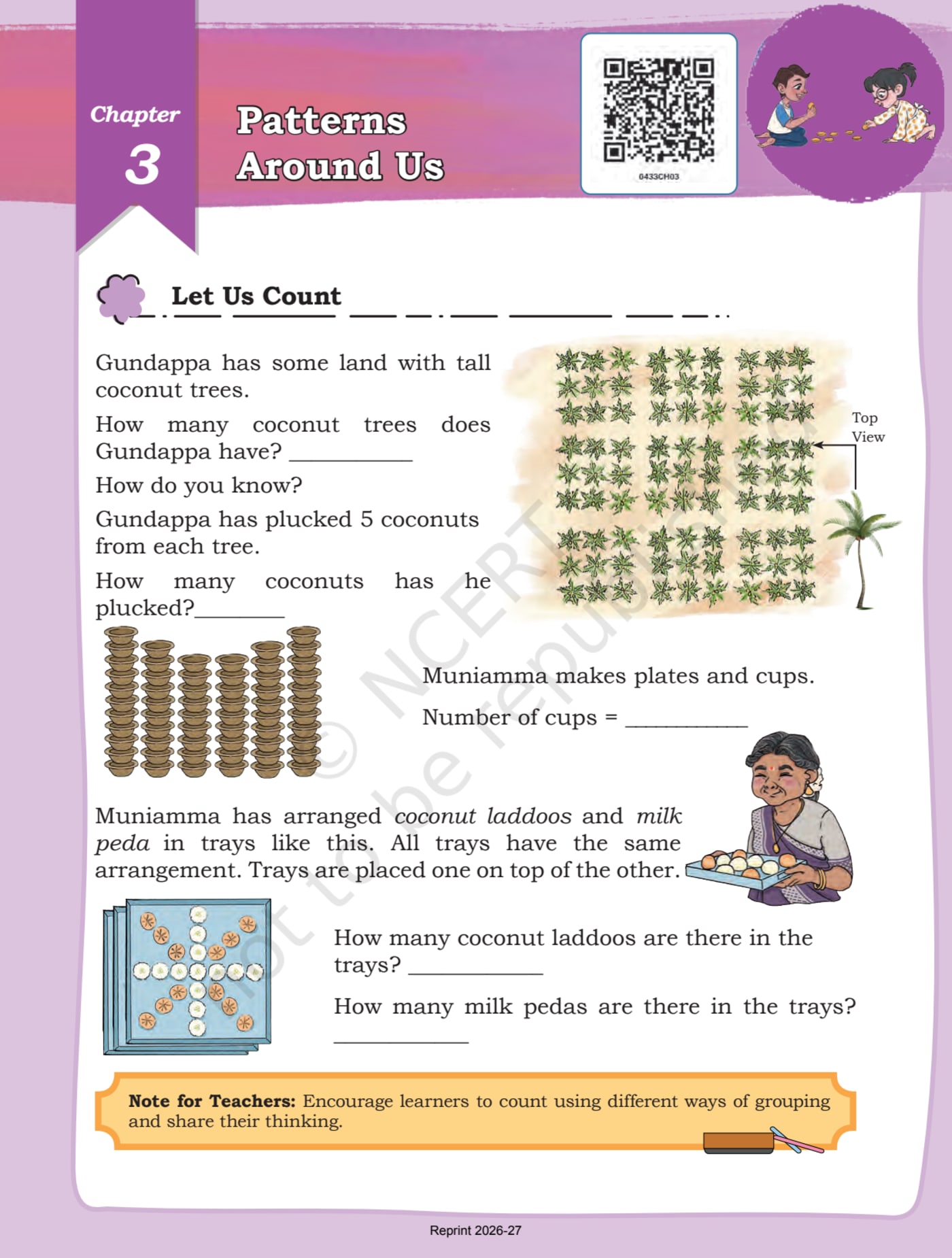 Math-Mela NCERT 4th - Chapter 3 page 1