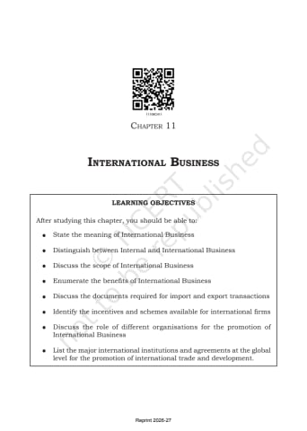 Business Studies NCERT 11th Chapter 11 preview