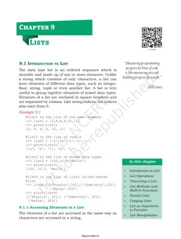 Computer science NCERT 11th Chapter 9 preview