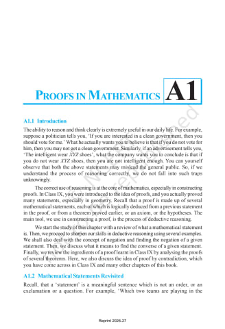 Mathematics NCERT 10th Appendix I preview