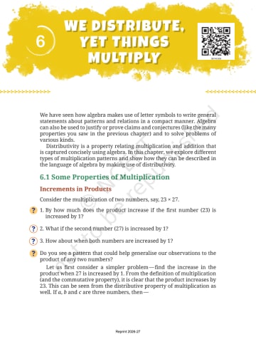 Ganita Prakash Math NCERT 8th Chapter 6 preview