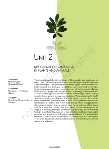 Biology ncert 11th Chapter 5 preview