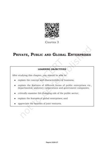 Business Studies NCERT 11th Chapter 3 preview