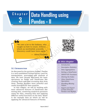 Informatics Practices Chapter 3 preview