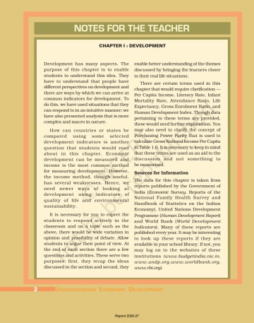 Understanding Economic Development NCERT 10th preview
