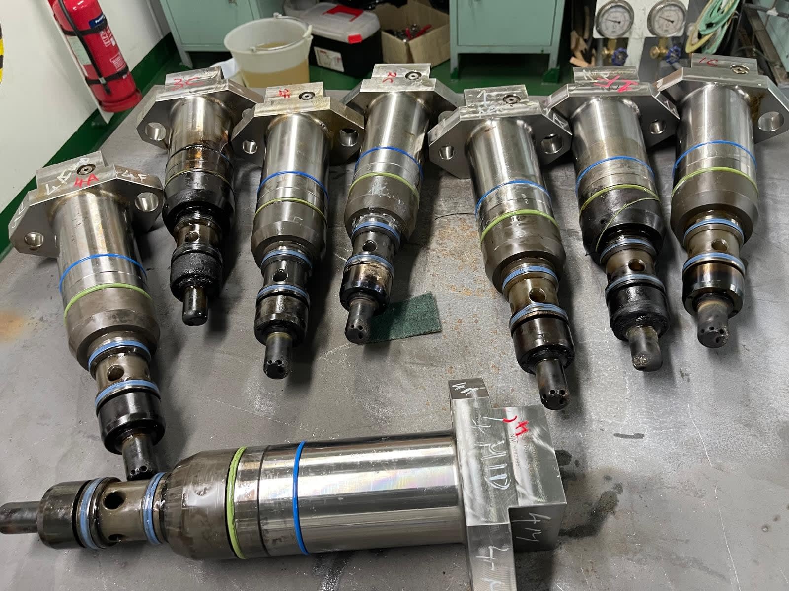 Dieselmech Group Main Engine GIV Gas Injector & Air Starting Valve Overhaul ship engine repair project
