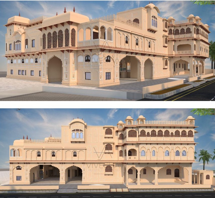 Vraj Vilas Haveli, view 1