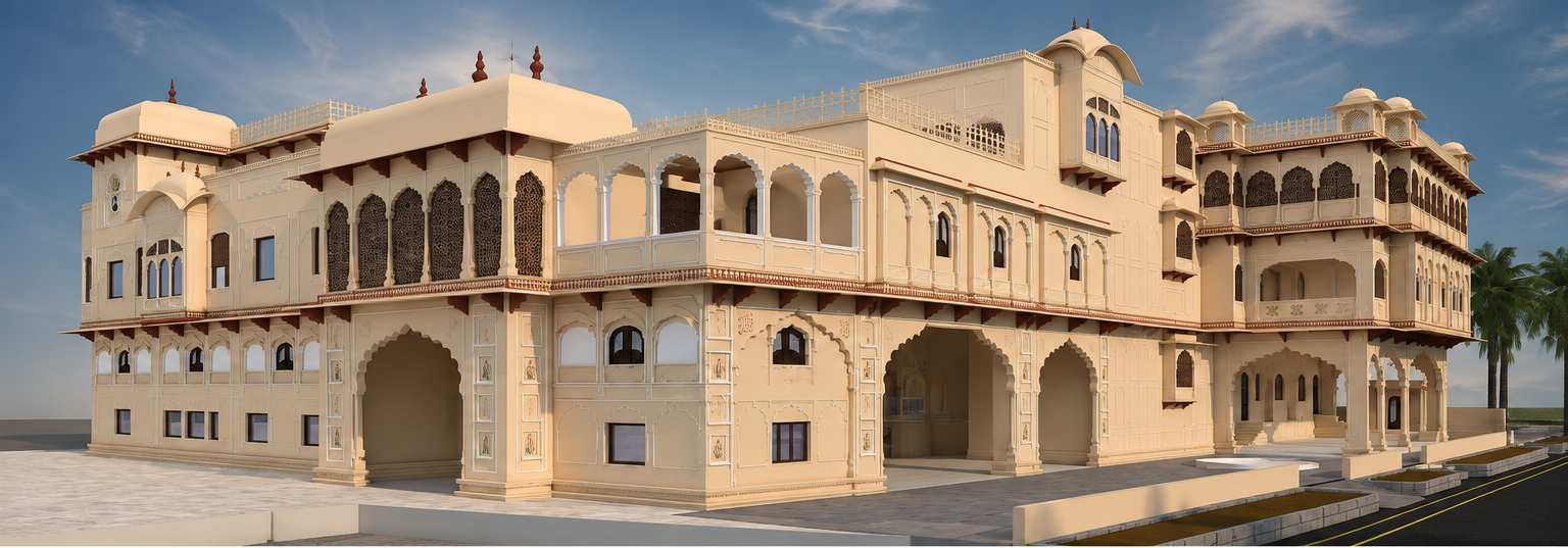 Vraj Vilas Haveli, view 1
