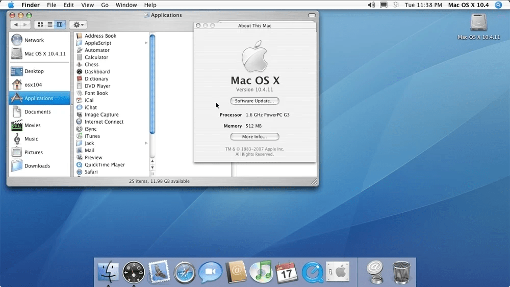 Mac OS X 10.4 (urutan macOS Tiger)