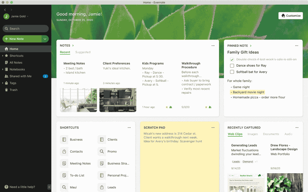 Aplikasi Wajib di MacBook: Evernote