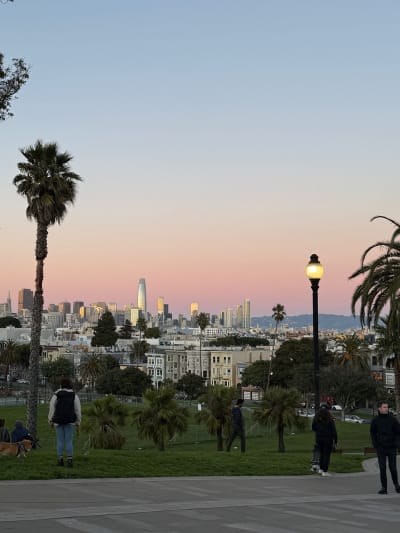 Golden hour at Dolores Park