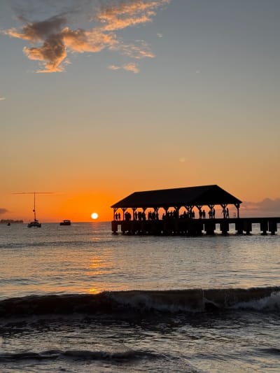 Hanalei Beach Sunset