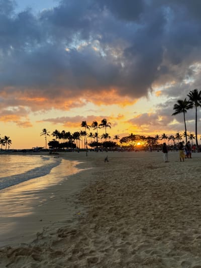 Fort DeRussy Beach Sunset