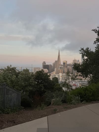 Ina Coolbrith Park Sunset