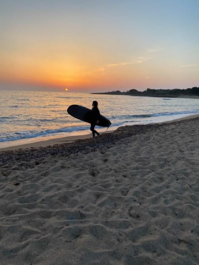 Lagouvardos Beach Sunset & Surfing