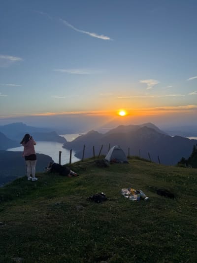 Fronalpstock Sunset hike ⛰️🥾🇨🇭