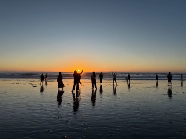 Sunday Sunset Ocean Dance