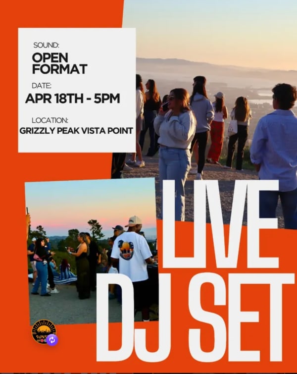 Pop-up DJ set at Grizzly Peak