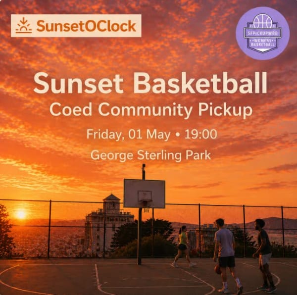 [SunsetOClock] Sunset Basketball & City Views 🌅🏀