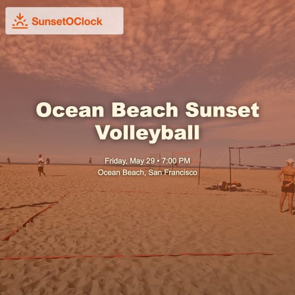 [SunsetOClock] Ocean Beach Sunset Volleyball 🏐 🌅