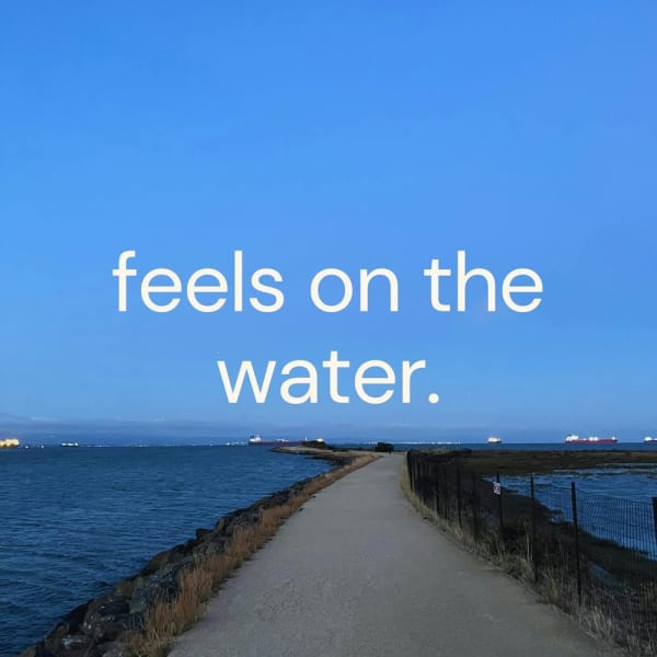 feels on the water. (dj/vj popup)