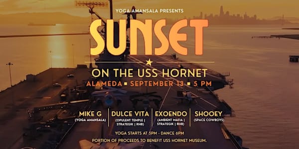 Sunset on the USS Hornet