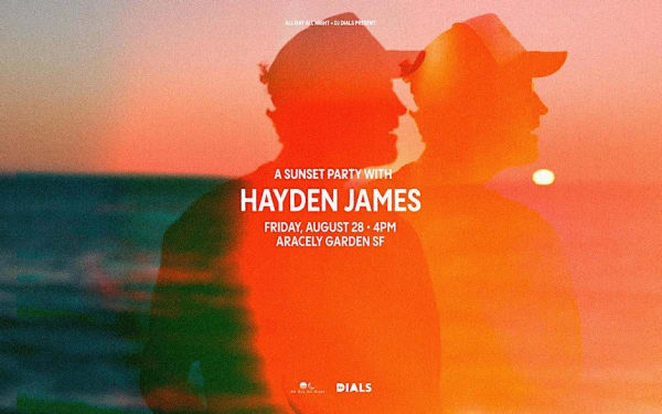 HAYDEN JAMES | Sunset party at Aracely Garden