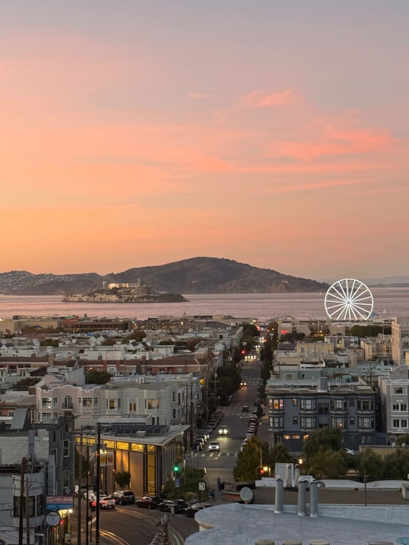 Fisherman’s Wharf Wheel in pink 🎡