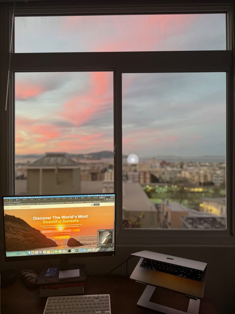 My apartment during sunset 🥹😍