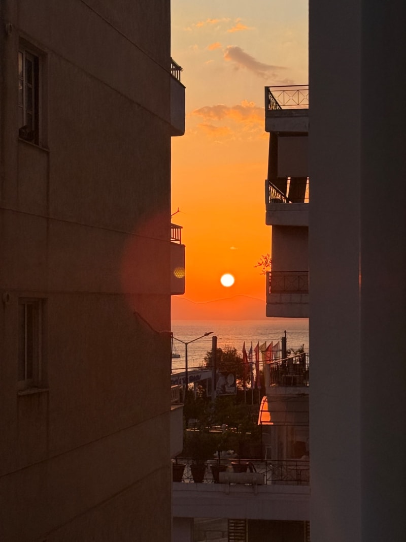Alimos Sunset from my friend’s balcony