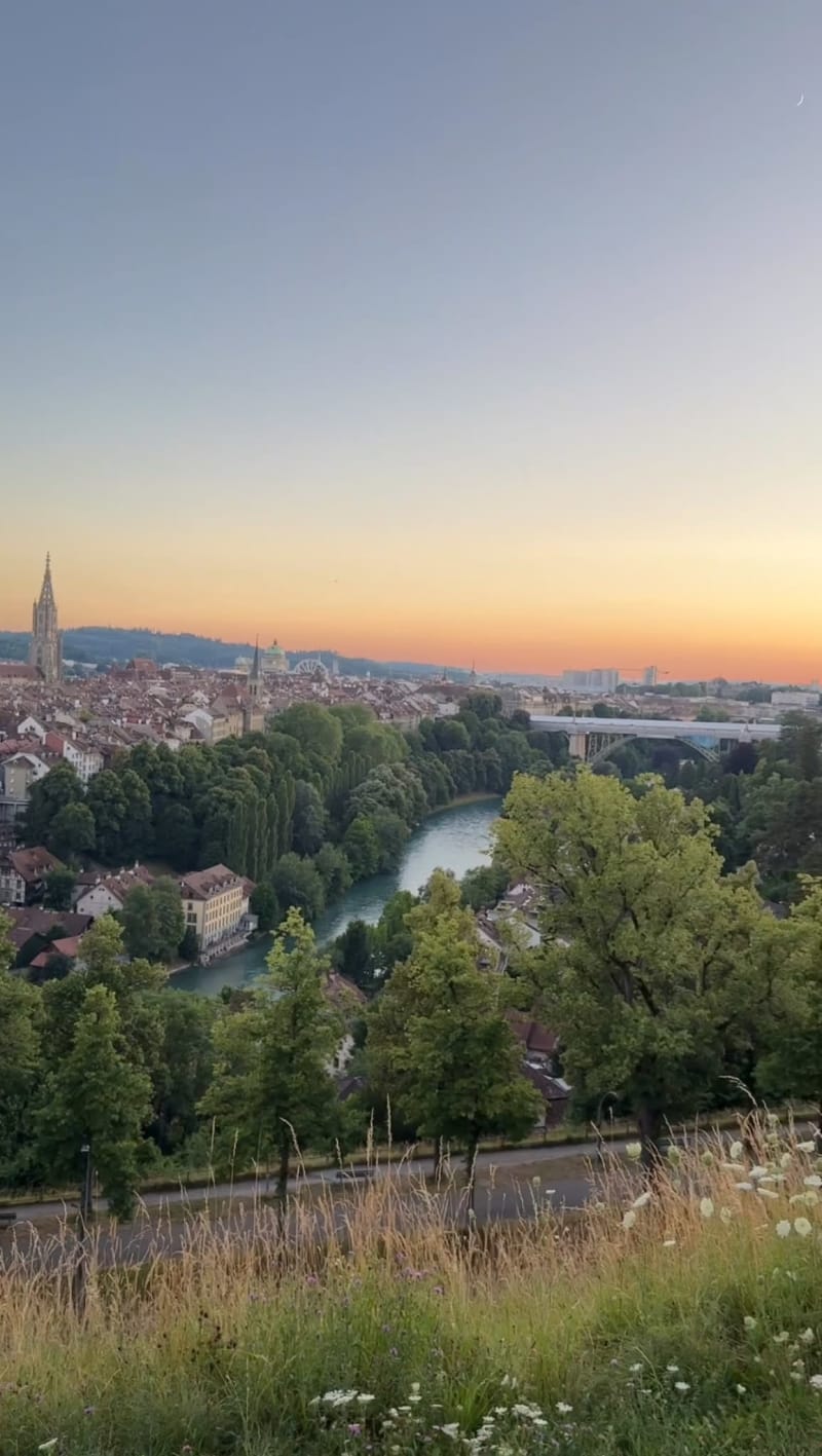 Rosengarten Bern Sunset