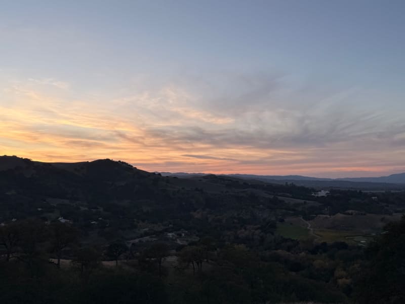 Del Valle Regional Park Sunset