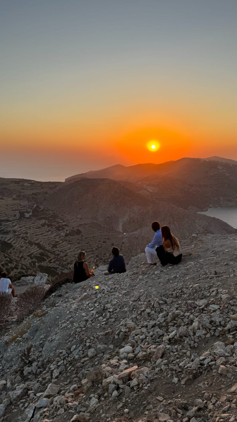 Sunset from the Church of Panagia at Folegandros Islands, Greece