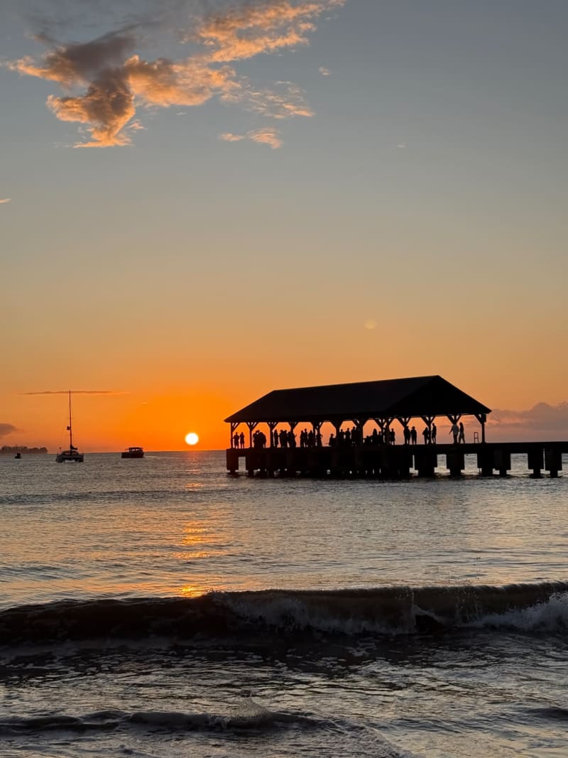 Hanalei Beach Sunset