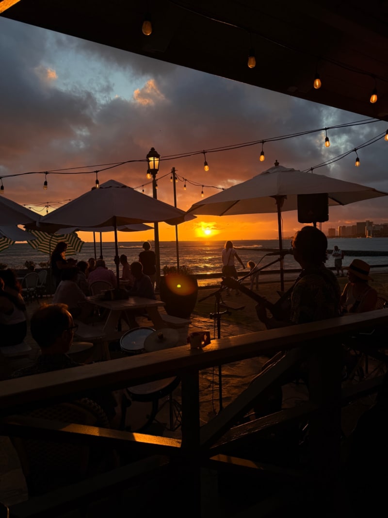 Barefoot Beach Cafe Sunset