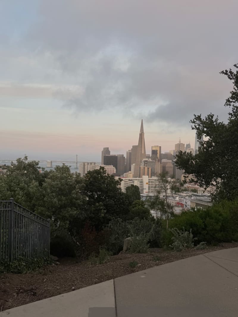 Ina Coolbrith Park Sunset