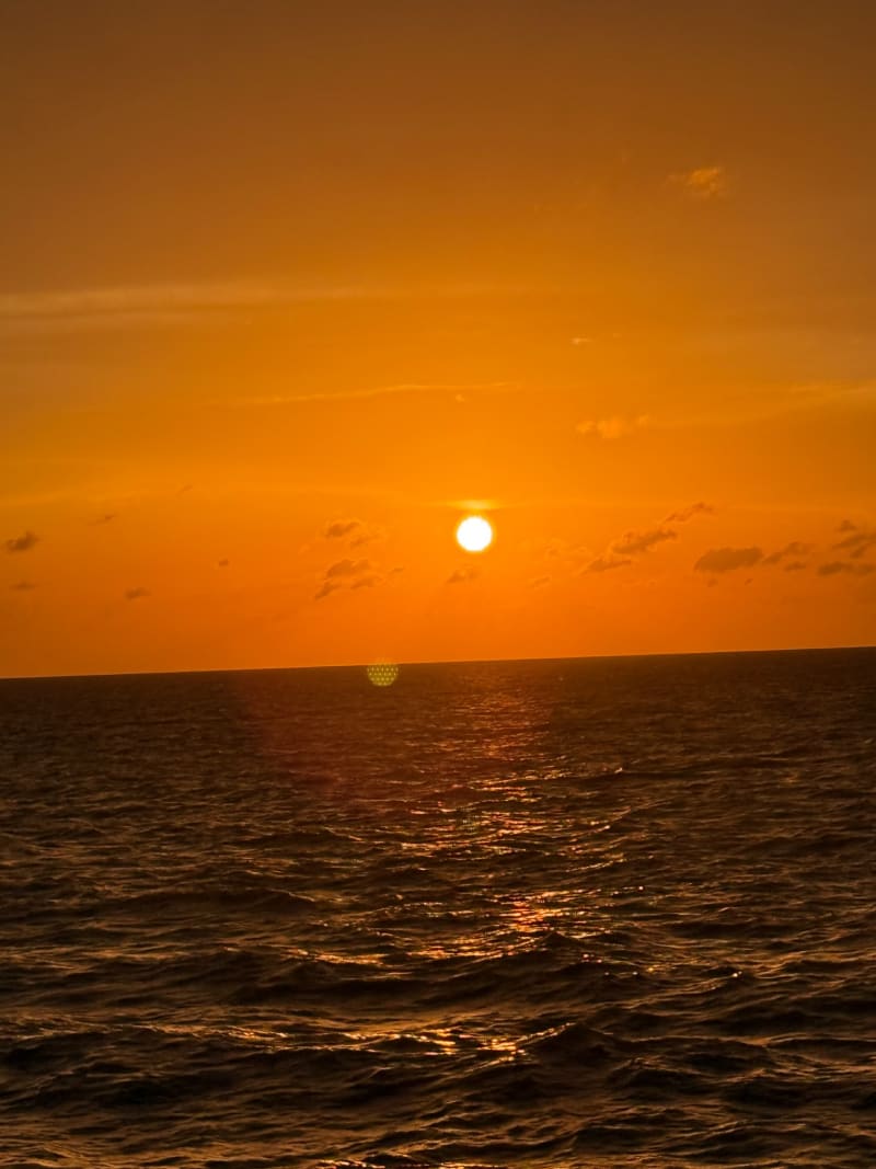 Sunset Drive Across Lake Pontchartrain Causeway