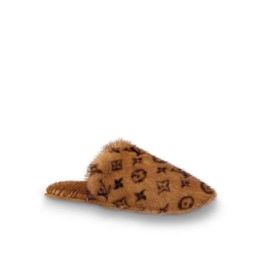 louis vuitton print slippers