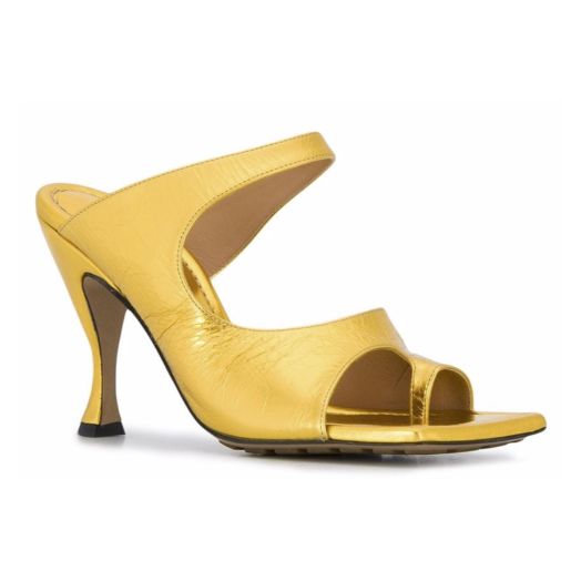 BOTTEGA VENETA Wrap-around snake-effect leather sandals