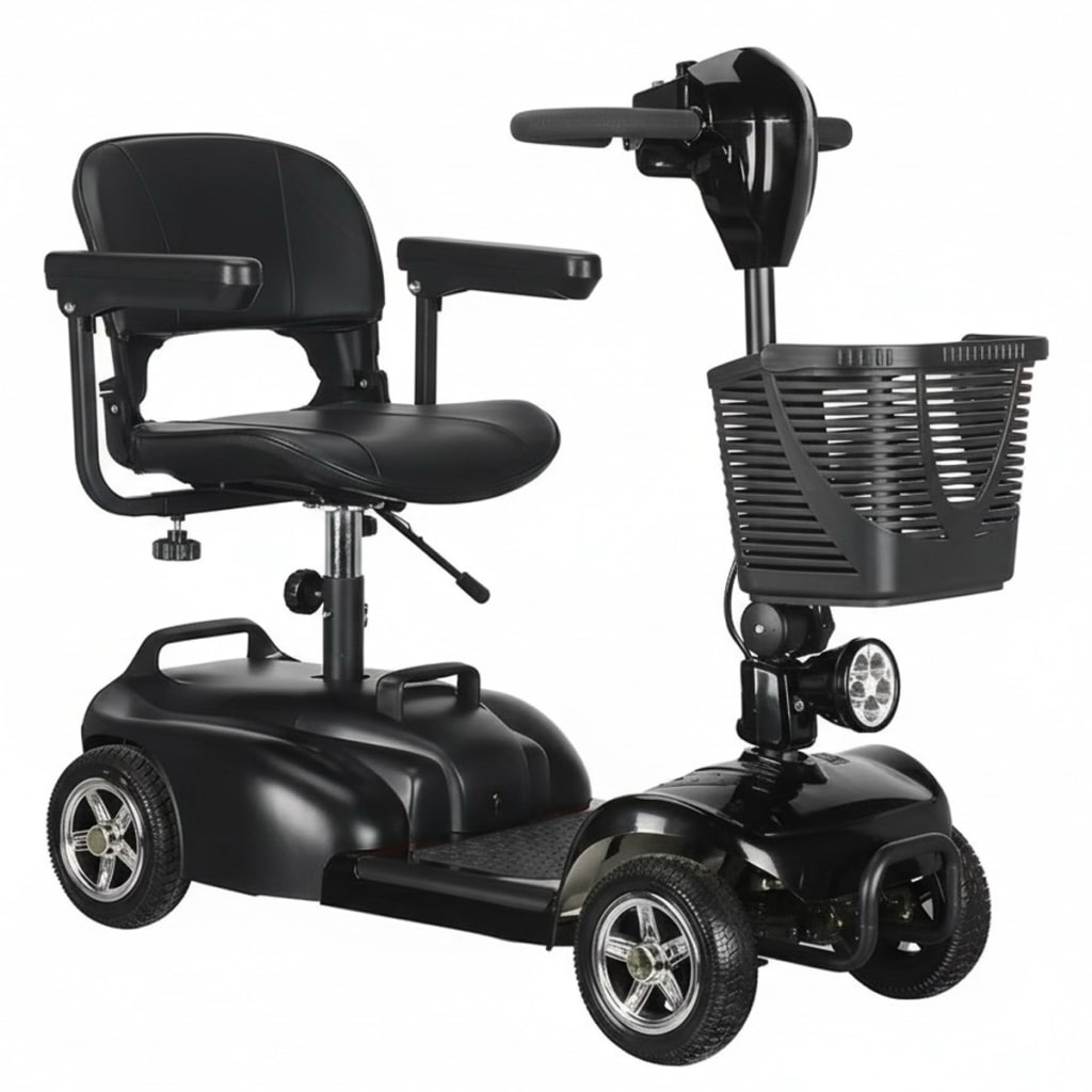 Silla De Ruedas Electrica Todoterreno Scooter Plegable Adulto