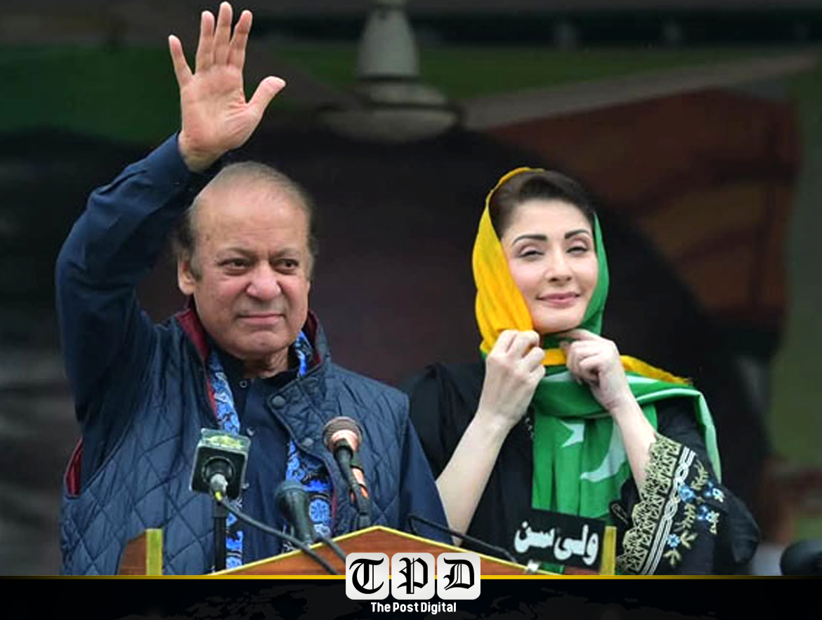 PML-N president says political rivalry should remain civil, vows motorways, hospitals, gas supply, and an international airport for Mirpur if his party returns to power.