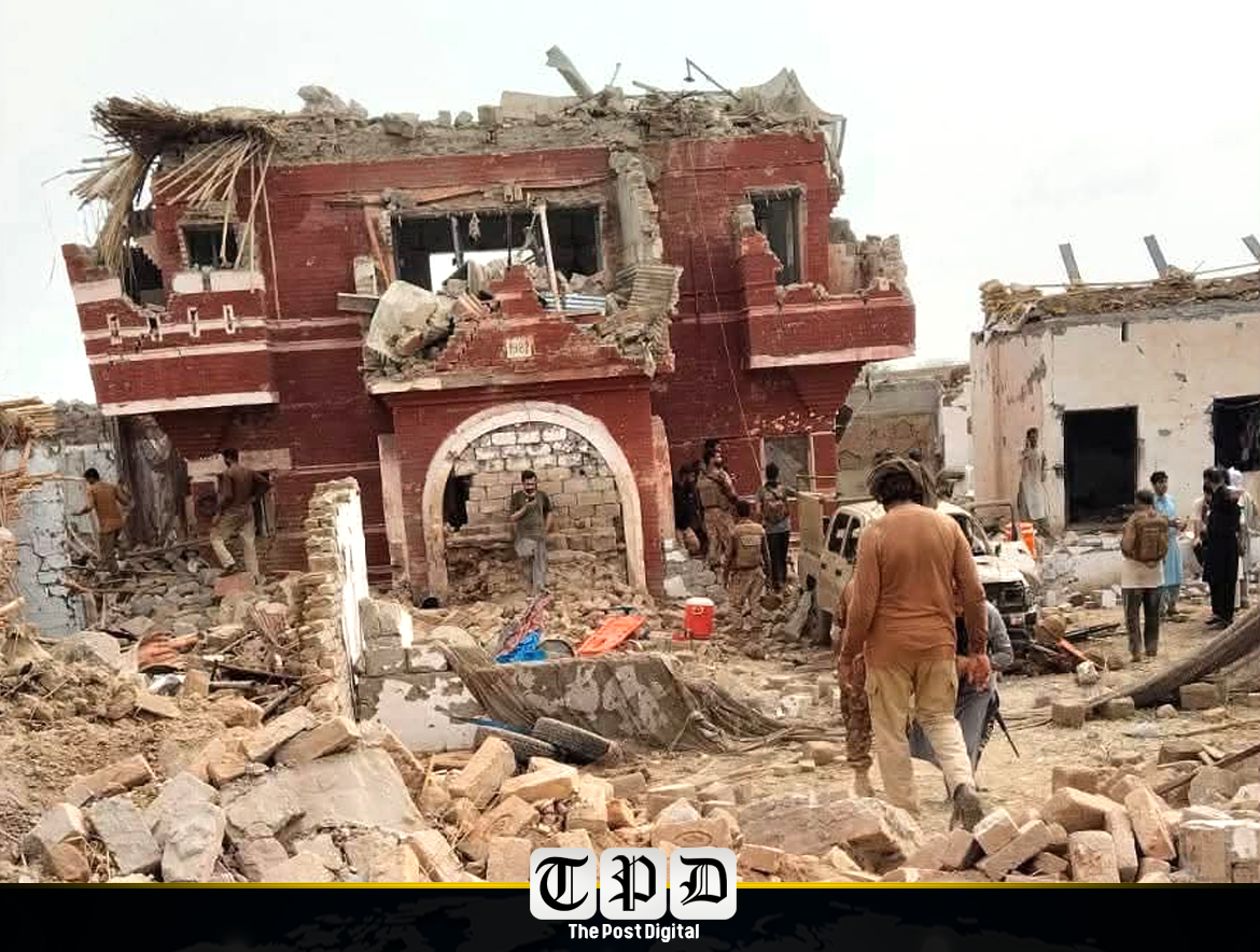 Military says attackers rammed an explosives-laden vehicle into the checkpost after facing resistance; clearance operation underway to eliminate any remaining militants.