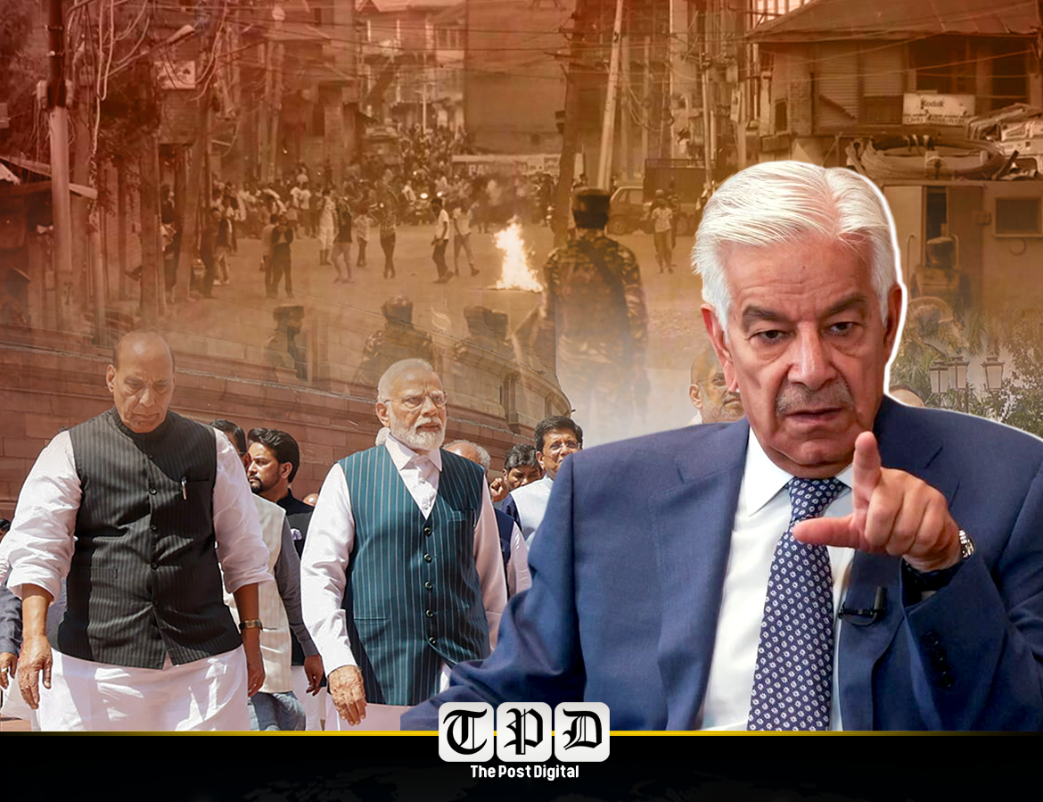 وزیر دفاع کا بھارتی بیانات مسترد، کہا مقبوضہ کشمیر عالمی تنازع ہے، پاکستان امن چاہتا ہے مگر اپنی خودمختاری پر کوئی سمجھوتہ نہیں کرے گا