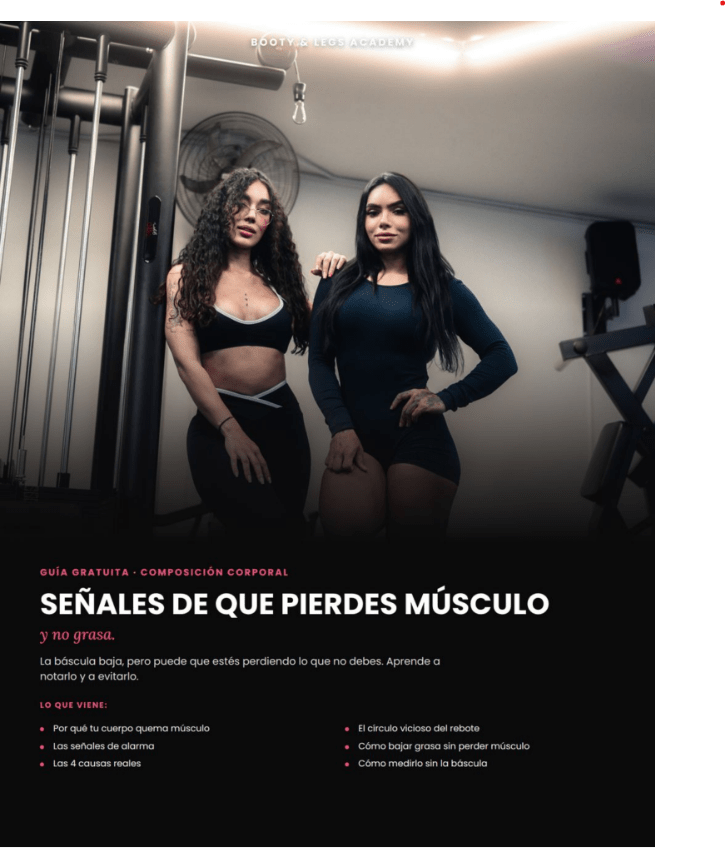 Señales de que estás perdiendo músculo y no grasa