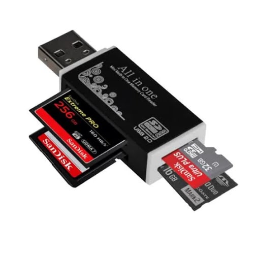 LECTOR DE MEMORIAS JALTECH ALL IN ONE USB 2.0 4 EN 1 — ADAPTADOR en Pasto, Nariño