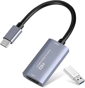 Capturadora de Video 1080P 60FPS compatible con iPad Mac OS Windows, Quest 3, OBS, PS5/4, Switch2/1, Xbox, cámara — ADAPTADOR en Pasto, Nariño