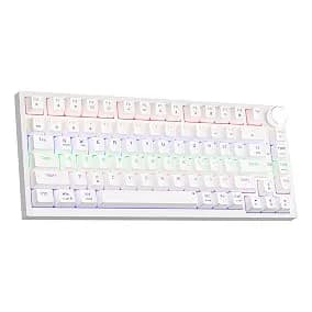TECLADO MECANICO NEWMEN GM326 RED SWITCH BLANCO 75% — TECLADO en Pasto, Nariño
